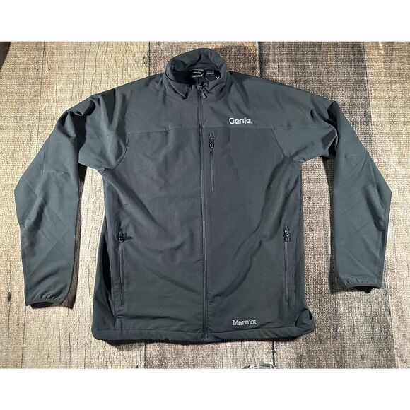 NWT Marmot Jacket Mens XXL Tempo Black Soft Shell Jacket Genie - Picture 1 of 11